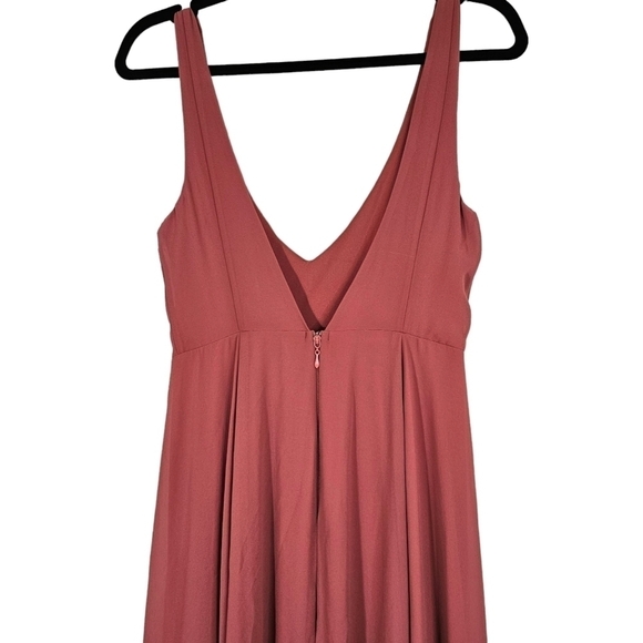 SHOW ME YOUR MUMU JENN SUNSET ROSE CHIFFON MAXI DRESS 🌹 NWOT - Picture 12 of 13